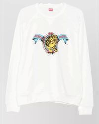 KENZO - Printed Crewneck Sweatshirt - Lyst