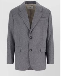 Ami Paris - Virgin Wool Double-Breasted Blazer - Lyst