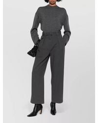 Max Mara - Cashmere Wool Crew Neck Long Sleeve Sweater - Lyst