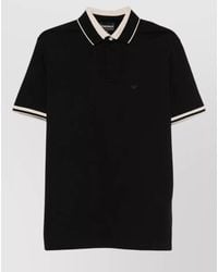 Emporio Armani - Polo Shirt Logo And Contrasting Collar - Lyst