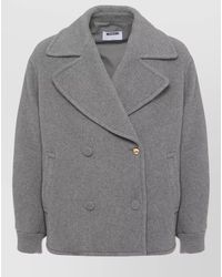 Moschino - Wool Double-Breasted Jacket - Lyst