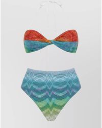 Missoni - Halter Neck High Waist Textured Set - Lyst
