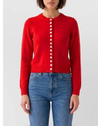 Celine - Cashmere Ribbed Regular-Fit Cardigan - Lyst