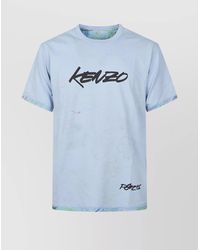 KENZO - Crew Neck Graphic Print Short Sleeves T-Shirt - Lyst