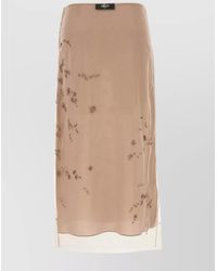 Fendi - Embellished Tulle Midi Skirt - Lyst