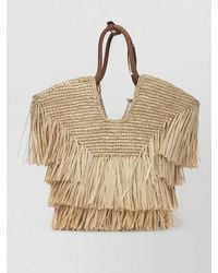 Zimmermann - Raffia Fringed Medium Beach Bag - Lyst