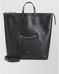 Celine - Calf Leather Medium Cabas Vertical Tote Bag - Lyst