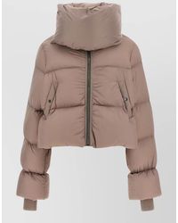 Rick Owens - Down Quilted Cropped Funnel Neck Puffer Jacket - Lyst
