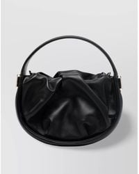 Roger Vivier - Leather Draped Mini Hobo Bag - Lyst