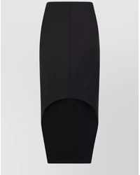 Givenchy - Wool Mohair Asymmetric Pencil Skirt - Lyst