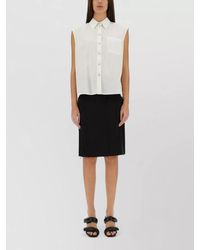 Helmut Lang - Belted Back Sleeveless Shirt Apex Detail - Lyst
