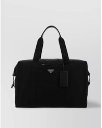 Prada - Nylon Travel Bag With Detachable Key Ring - Lyst