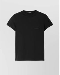 Jacquemus - Cotton Logo Print Short Sleeve T-Shirt - Lyst