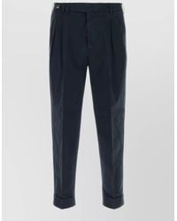 PT Torino - Stretch Cotton Tailored Trousers Style Pant - Lyst