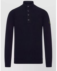Stone Island - Wool Turtleneck Sweater High Neck Knit - Lyst
