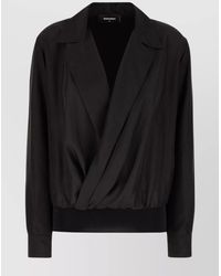 DSquared² - Silk V-Neck Blouse - Lyst