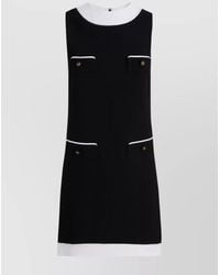 Moschino - Bouclé Sleeveless Mini Dress - Lyst