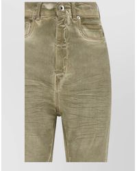 Rick Owens - Denim High-Rise Slim-Fit Flared Bootcut Trousers - Lyst