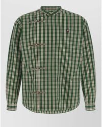 Undercover - Shepherd Check Shirt Long Sleeves Mandarin Collar - Lyst