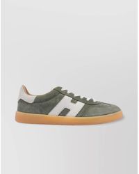 Hogan - Suede Leather Low-Top Sneakers - Lyst