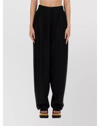 Stella McCartney - High-Rise Wide-Leg Trousers - Lyst
