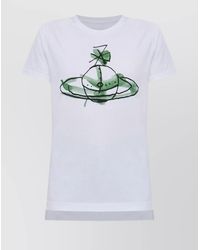 Vivienne Westwood - Cotton Logo Print Short Sleeve T-Shirt - Lyst