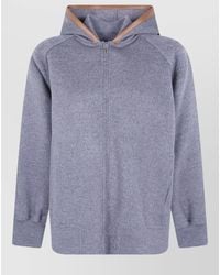 Semicouture - Wool Hooded Bomber Jacket - Lyst