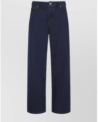 Ami Paris - Denim Wide-Leg Jeans - Lyst