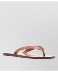 Manebí - Leather Flat Sole Open Toe Sandals - Lyst