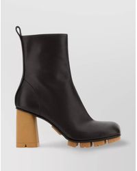 Bottega Veneta - Leather Shore Ankle Boots - Lyst