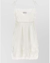 Magda Butrym - Lace V Neck Top Adjustable Straps - Lyst