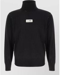 MM6 by Maison Margiela - Wool-Blend Ribbed Turtleneck Sweater - Lyst