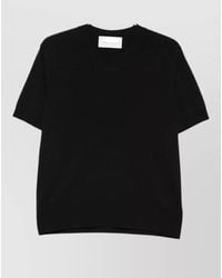 Ami Paris - Short Sleeve Knit Crew Neck Sweater - Lyst