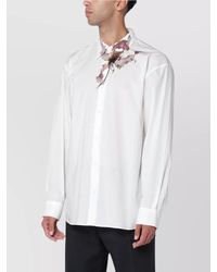 Dries Van Noten - Floral Long Sleeve Shirt With Flame Lily Design - Lyst