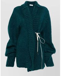 Dries Van Noten - Textured Wrap Knit Belted Waist Cardigan - Lyst