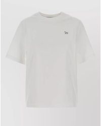 Maison Kitsuné - Cotton T-Shirt Short Sleeves Crew Neck - Lyst