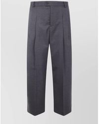 KENZO - Virgin Wool Straight-Leg Tailored Trousers - Lyst