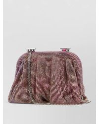 Benedetta Bruzziches - Embellished Fabric Small Clutch Bag - Lyst