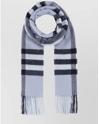 Burberry - Cashmere Scarf With Soft Texture And Fringe - Lyst