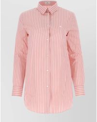 Etro - Striped Cotton Long-Sleeve Shirt - Lyst