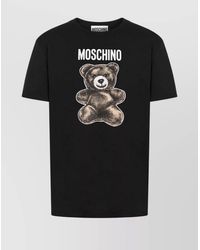 Moschino - Crew Neck Graphic Print Teddy Bear T-Shirt - Lyst