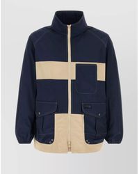 Fay - High Collar Elastic Cuffs Jacket With Front Pockets - Lyst