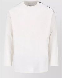 Y-3 - Cotton Gradient-Stripe Logo-Print Raglan Long-Sleeve T-Shirt - Lyst