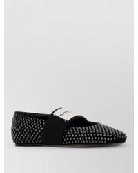 Givenchy - Suede Square Loafers Flat Sole Studded - Lyst