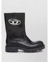 DIESEL - Leather Ankle Boots - Lyst