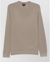 Emporio Armani - Round-Neck Knitwear - Lyst