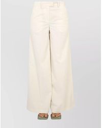 Ballantyne - Cotton Wide-Leg Trousers - Lyst