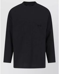 Y-3 - Cotton Oversized Long-Sleeve Crew-Neck T-Shirt - Lyst