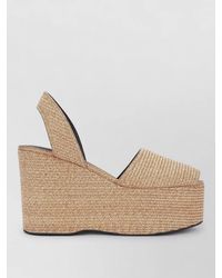 Alaïa - Platform Slingback Espadrilles Peep Toe - Lyst