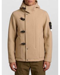 Stone Island - Cashmere Hooded Short Jacket - Lyst